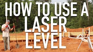 How to use a Johnson Rotary Laser Level  Building Tips for DIY SEPTIC amp Foundation leveling [upl. by Hendrickson819]