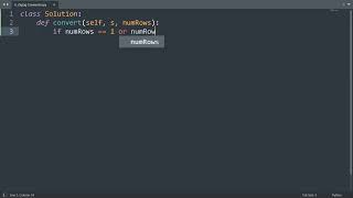 Leetcode 6 Zigzag Conversion in Python  Python Leetcode  Python Coding Tutorial  Interview [upl. by Deehahs]