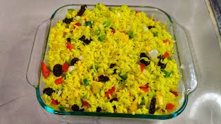 como hacer arroz navideño estilo dominicano 🇩🇴🇩🇴 [upl. by Millan]