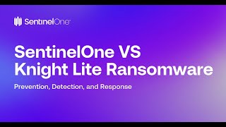 SentinelOne Demo SentinelOne VS Knight Lite Ransomware  Detection and Mitigation [upl. by Kingston457]