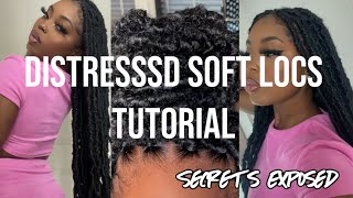 DISTRESSED SOFT LOCS TUTORIAL🦋 How to make them LOOK NATURAL  PARTING amp more beginnerfriendly [upl. by Esirehc543]