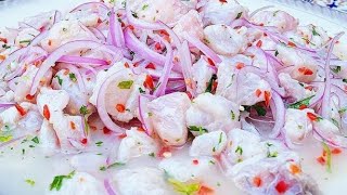 CEVICHE PERUANO PASO A PASO [upl. by Seditsira]