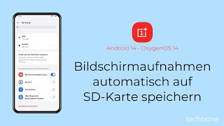 Bildschirmaufnahmen automatisch auf SDKarte speichern  OnePlus Android 14  OxygenOS 14 [upl. by Odetta47]