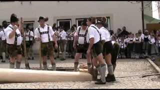 Burgberg Maibaumaufstellung und Maifest  Oberallgäu [upl. by Yspyg524]