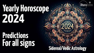 2024 Horoscope  For all zodiac signs  Vedic Astrology Predictions astrology [upl. by Ailimat]