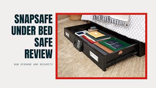 SnapSafe Under Bed Safe Gun Storage and Security Review [upl. by Nos]