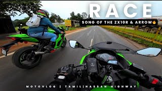 Road to Shettihalli Rosary ChurchKarnataka  Motovlog  Tamil  Episode2  Song of the Zx10r racing [upl. by Jacqui793]