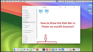 How to Show the Path Bar in Finder on macOS Sonoma [upl. by Amihsat]