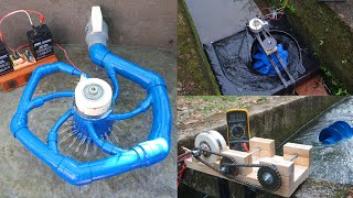 Top 3 amazing videos  DIY  How to make hydroelectric turbines for life Free energy clean energy [upl. by Siocnarf]