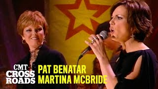 Pat Benatar amp Martina McBride Perform Hit Me with Your Best Shot  CMT Crossroads [upl. by Arianna845]