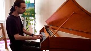 Rameau Suite in a minor  Allemande John Moraitis spinet [upl. by Casimire190]