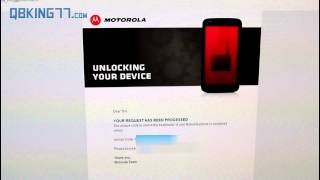 How to Unlock the Moto X Bootloader Sprint TMobile Rogers USC [upl. by Liuka]