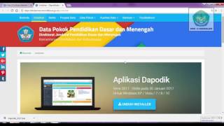 Download Dapodik 2017 dan Prefill [upl. by Esinad60]