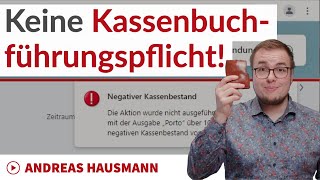 Keine Kassenbuchführungspflicht mit DATEV Unternehmen online amp Kassenbuch online [upl. by Ahsiekahs]