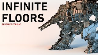 Redshift for Cinema4D Infinite Floors Quick Tip [upl. by Grenier]