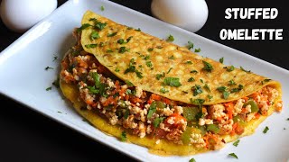 Healthy Stuffed Omelette That Will Keep You Full  Easy High Protein Meal Idea For Weight Loss [upl. by Iline]