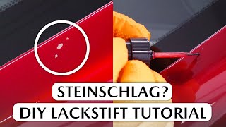 Anleitung Steinschläge mit Lackstift 💅 ausbessern  Lackreparatur schnell einfach günstig [upl. by Oilalue633]