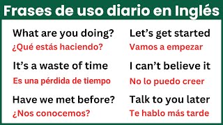 Frases que debes dominar en Inglés [upl. by Aeirdna104]