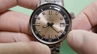 HAMILTON DIVERS WATCH SUPERCOMPRESSORハミルトン アクアデイト600 カレンダークイックチェンジ操作方法 [upl. by Suillenroc]