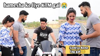 bike sale prank भारी पड़ गया 😭  prank on girlfriend  gone wrong 😨  veer Samrat kissing prank [upl. by Aniled]