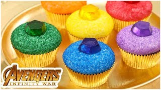 AVENGERS INFINITY STONE CUPCAKES  NERDY NUMMIES [upl. by Tillo553]