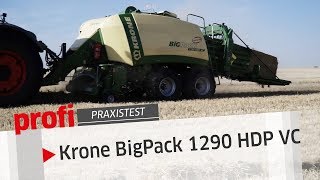 Krone BigPack 1290 HDP VC im GroßballenpressenVergleichstest 57  profi Praxistest [upl. by Olimreh]