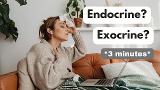 Differences between Exocrine and Endocrine Glands [upl. by Terris]