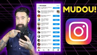 NOVIDADE na aba de NOTIFICAÇÕES e ATIVIDADES do Instagram [upl. by Atinaej]