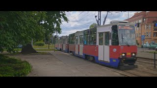 Poland Bydgoszcz tram 3 ride from Rondo Grunwaldzkie to Jagiellońska  Łużycka [upl. by Capps117]