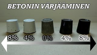 Betonin Värjääminen Uula Väripigmenteillä  Pate Testaa [upl. by Gainor331]