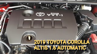 2019 TOYOTA COROLLA ALTIS 16 V CVT  RED MICA METALLIC  WALK AROUND [upl. by Heisser]