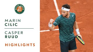 Marin Cilic vs Casper Ruud  Semifinals Highlights I RolandGarros 2022 [upl. by Smail853]