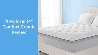 Novaform Comfort Grande Review 14 Inch Queen Memory Foam Mattress [upl. by Maclaine]