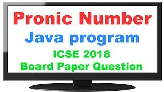 Pronic Number in Java  ICSE Computer Class 10 [upl. by Dugan]