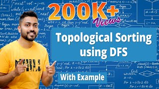 Topological Sorting with examples  Topological Sorting using DFS  Imp For Placements amp Comp Exams [upl. by Iolanthe]