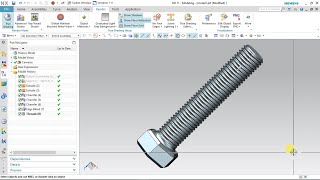 How to bolt modelling by Nx software [upl. by Resiak]