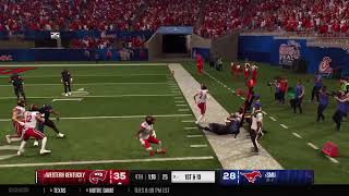 WKU Dynasty Year 6 Peach Bowl VS SMU CFB Playoffs [upl. by Erdnaek]