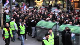 MASS PROTESTS IN BELGRADE BECAUSE OF ELECTION THEFT [upl. by Gautea]