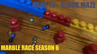 Marble Race Season 6 Remastered Race 10  Block Maze  Roberto Lima 2 [upl. by Yenittirb]