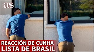 BRASIL La REACCIÓN de CUNHA tras conocer la LISTA del MUNDIAL de BRASIL Diario AS [upl. by Antone]