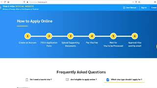 How To Apply Thailand Tourist Visa eVisa Online Step by Step Full Information [upl. by Annairdna]