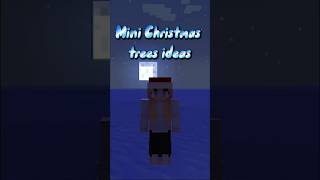 Mini Christmas trees ideas minecraft christmas gaming trees decoration building build [upl. by Ahsim993]