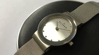 TUTORIAL Skagen watch FREJA 358SSSD Quick Battery Change [upl. by Artek]