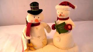 HALLMARK ANIMATED JINGLE PALS CAROLING SNOWMEN [upl. by Leinehtan]