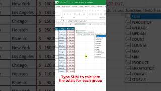 GroupBy in Excel [upl. by Hurlbut636]