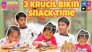 INSTAMOP I SERUNYA BIKIN SNACK TIME BARENG 3 KRUCIL [upl. by Alfred475]