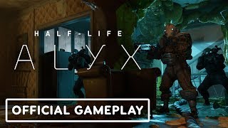 HalfLife Alyx – Official Gameplay Trailer 3 Combine Shootout [upl. by Namajneb]