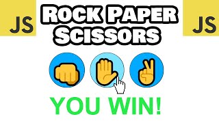 Build JavaScript ROCK PAPER SCISSORS in 18 minutes 👊 [upl. by Bopp]