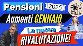 PENSIONI 📈 AUMENTI GENNAIO 2025 👉 le “NUOVE” FASCE di RIVALUTAZIONE PIENA 2025 SENZA TAGLI❗️ [upl. by Ahsenik]