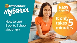 OfficeMax MySchool  Back to School Easy Ordering video [upl. by Averell485]